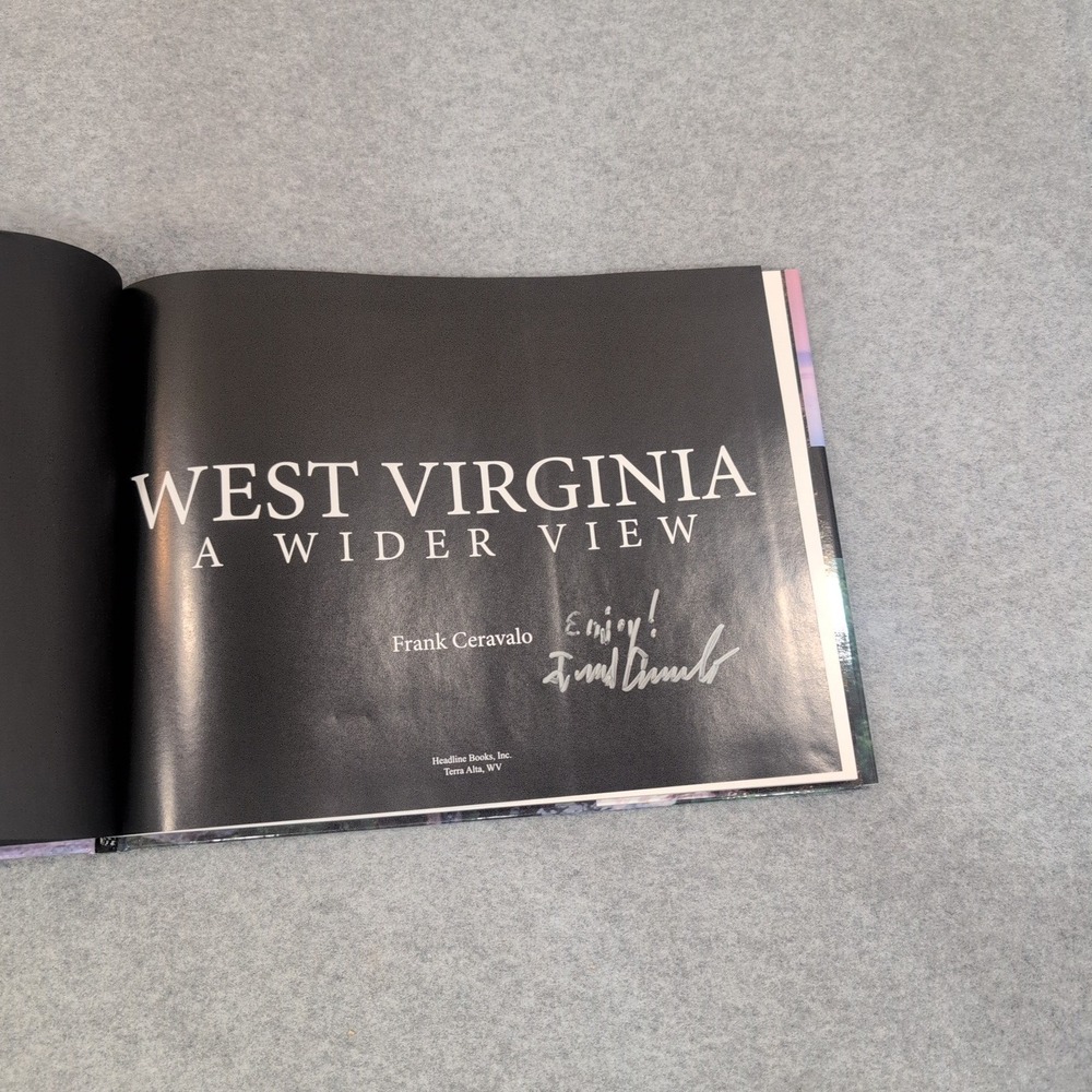 West Virginia A Wider View Frank Ceravalo Signed Panoramic Photography Hardcover - Picture 3 of 4